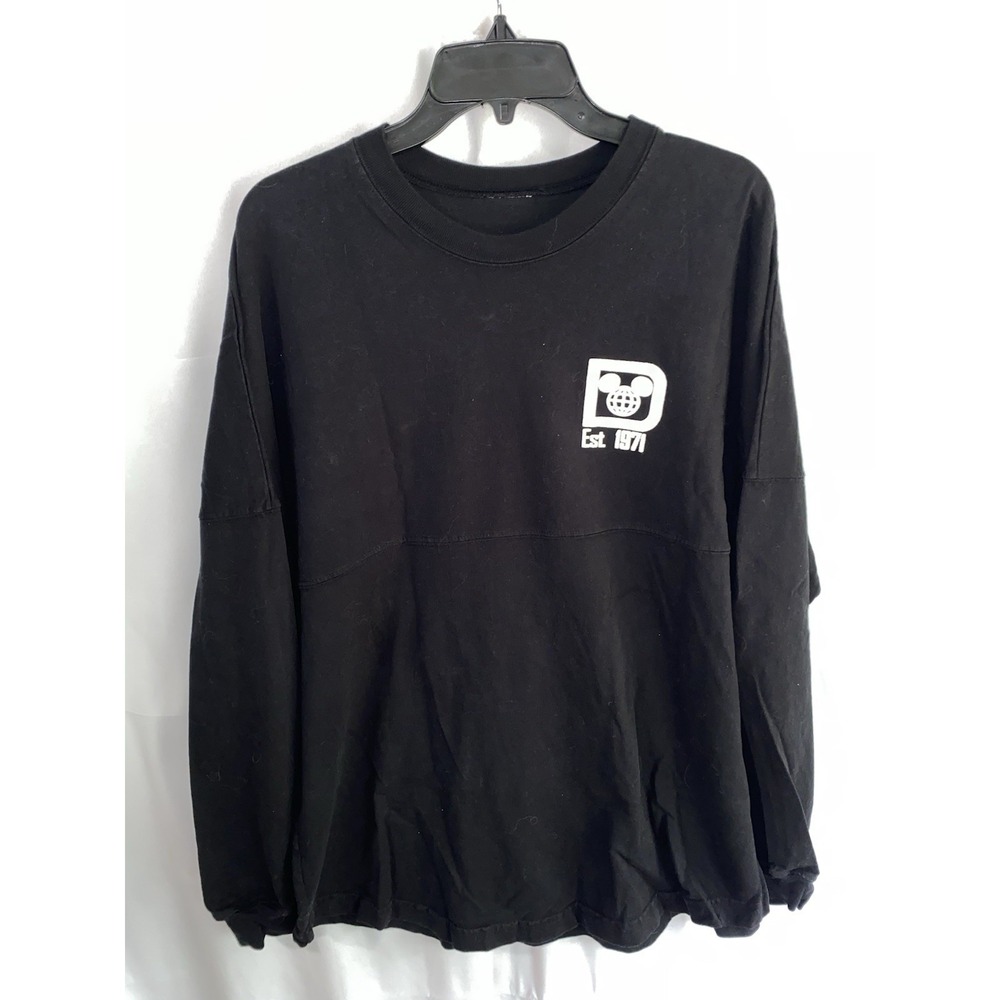 Walt Disney World Spirit Jersey Black Disney Parks Puff Print‎ Adult Large